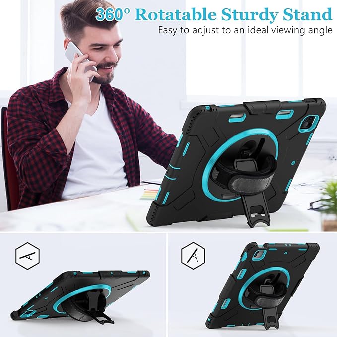 Case for iPad Pro 12.9 2022/2021/ 2020/2018: Cover for iPad Pro 12.9 6th/ 5th/ - Image 3