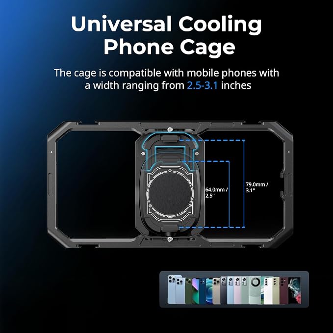SMALLRIG All-in-One Cooling Dual Handle Phone Cage Kit - Image 3