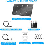 Ecosonique 60W Portable Foldable Solar Panels Charger Fast Charging - Image 8