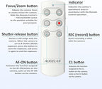AODELAN Wireless Camera Remote Control, Shutter Release Compatible - Image 7