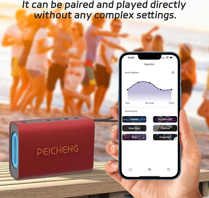 Speaker, Portable Wireless Bluetooth Speakers, Waterproof Loud Stereo Sound - Image 4
