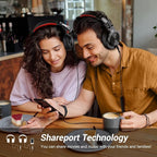 OneOdio A70 Bluetooth Over Ear Headphones, Wireless Headphones w/ 72H Playtime - Image 6