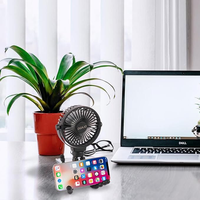 Portable Stroller Fan Personal rechargeable USB Fans - Image 7