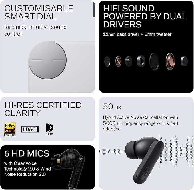 CMF Buds Pro 2 Wireless Earbuds, Hi-Res Audio - Image 2