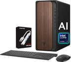 HP OmniDesk Desktop AI Ready PC, Intel Ultra 7 265, Prebuilt Business Tower by HP