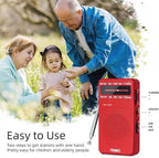 PRUNUS J-166 Portable Radio AM FM, Battery Operated Radio - Image 6