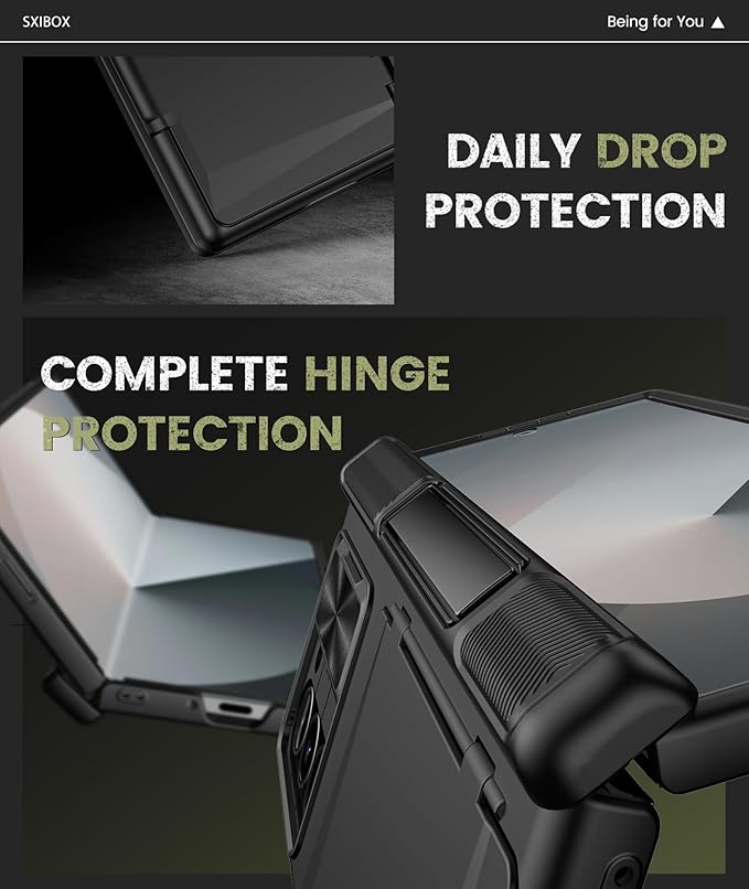 for Galaxy Z Fold 6 Case with Card Holder & Kickstand & Hinge Protection & - Image 5