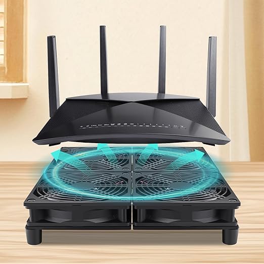 Wathai 120mm x 4 Router TV Box Fan 110v - 240v Big Airflow - Image 5