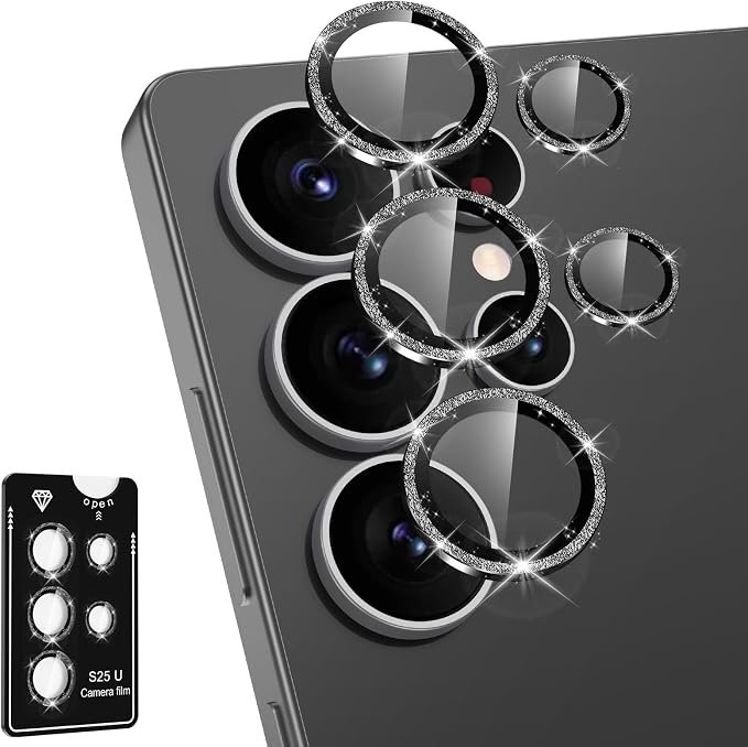 for Samsung Galaxy S25 Ultra Camera Lens Protector, Individual Metal Ring by Btscase