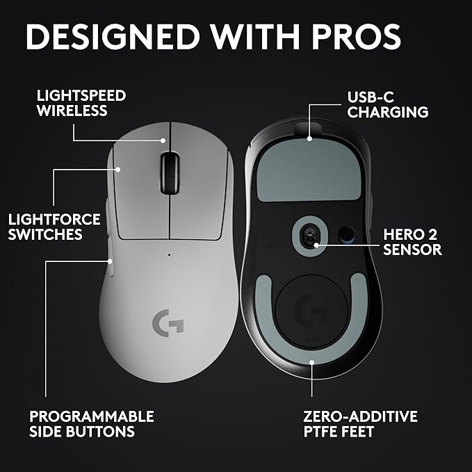 Logitech G PRO X Superlight 2 DEX Wireless Gaming Mouse, 60g pro-Grade - Image 6