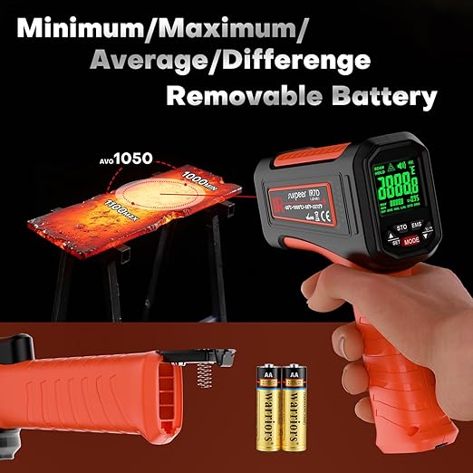 -58℉~3272℉ Infrared Thermometer IR Gun, High-Temp Digital Temperature Gun - Image 6