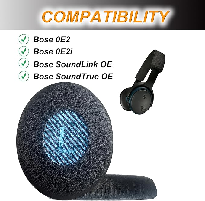 Replacement Ear Pads for Bose Ear 2/ SoundTrue On-Ear, Headphones Ear Cushions - Image 3