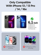 Compatible for iPhone 13/13 Pro/16e/iPhone 14 Privacy Screen Protector Tempered - Image 2