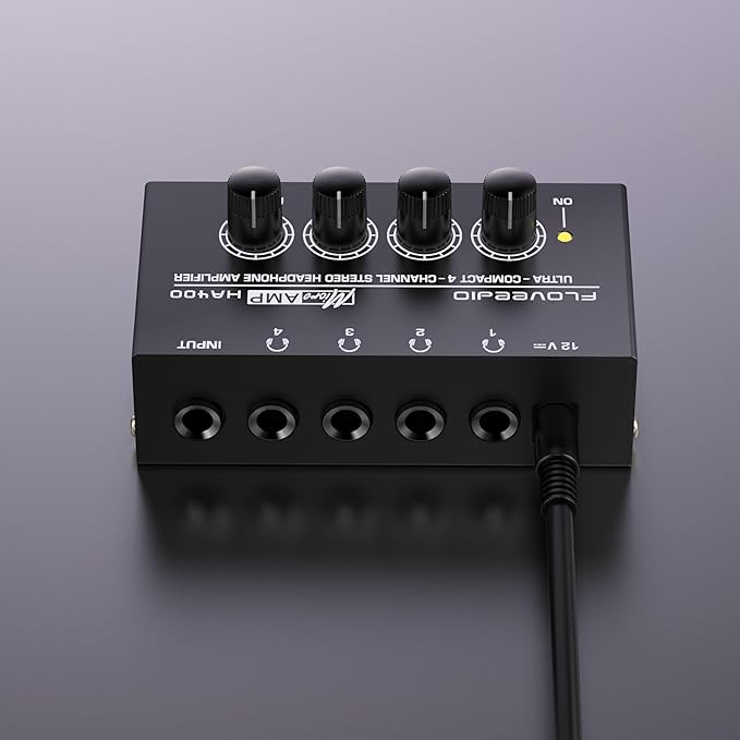 Headphone Amplifier Stereo Ultra Compact 4-Channel Headphone Amp Splitter - Image 3