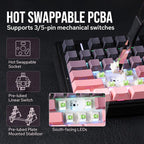 EPOMAKER X Aula F75 75% Wireless Gaming Keyboard, BT/2.4GHz/USB-C, Hot - Image 4