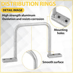 50 Pcs Distribution Rings Aluminum D Ring - Image 3