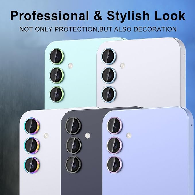 for Samsung Galaxy A16 Camera Lens Protector, Individual Metal Ring Tempered - Image 6