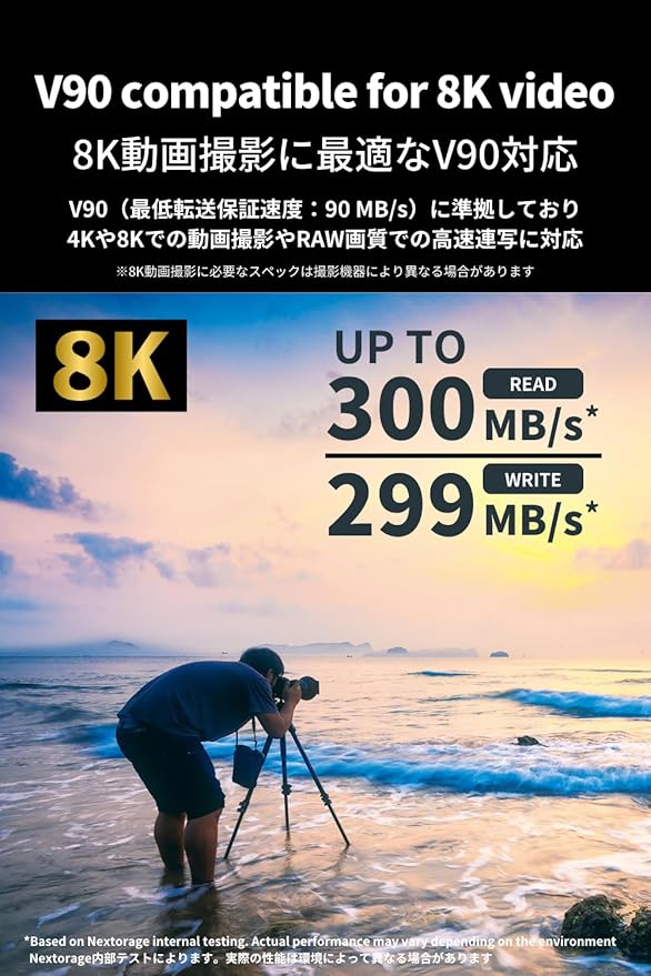 Nextorage 128GB 2pack SDXC UHS-II V90 SD Card Japanese Brand pSLC Max. Write - Image 3
