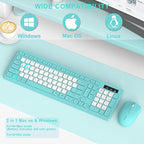 Wireless Keyboard and Mouse Combo, Full-Sized Quiet Wireless Keyboard and - Image 7