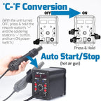 WEP 8786D-I SE Hot Air Soldering Iron Station Kit 2-IN-1 - Image 5
