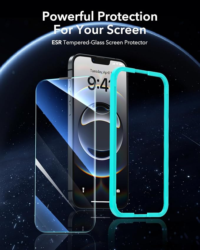 ESR 3 Pack for iPhone 16e/iPhone 14/iPhone 13/iPhone 13 Pro Screen Protector - Image 2