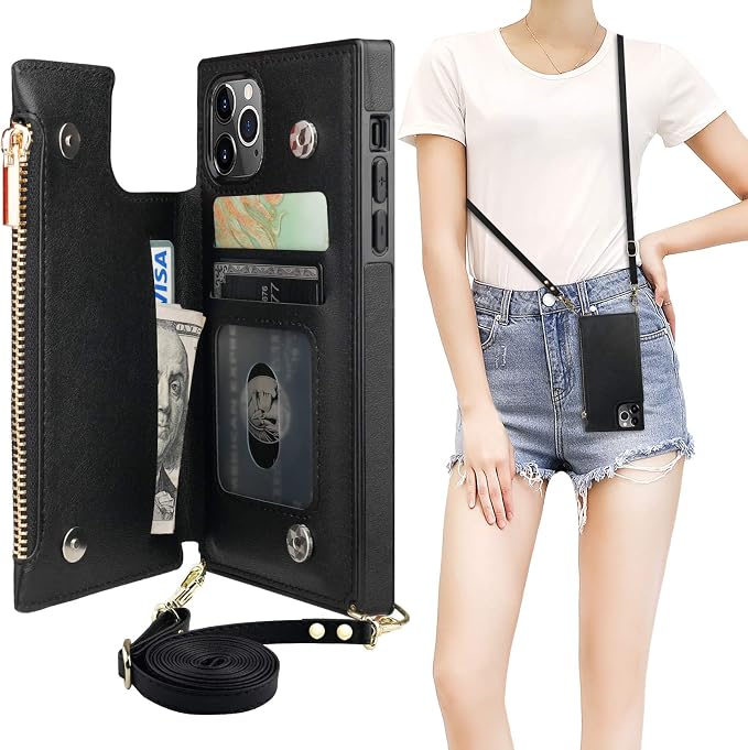 Bocasal Crossbody Wallet Case for iPhone 11 Pro by Bocasal