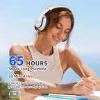 Uliptz Wireless Bluetooth Headphones, 65H Playtime, 6 EQ Sound Modes, HiFi - Image 5