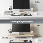 Fenge Monitor Stand Riser, 31.5 Inch Desk Top Shelf - Image 8