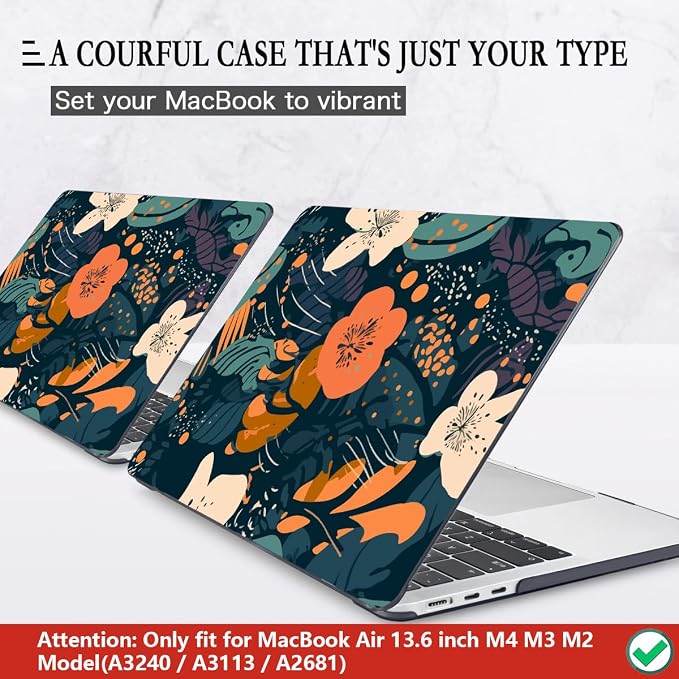 CISSOOK Compatible with MacBook Air 13.6 inch Case 2025 2024 2023 2022 Release - Image 3