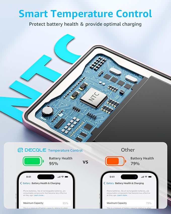 “Air” Power Bank for MagSafe 5000mAh, Ultra Slim Magnetic Wireless Portable - Image 5