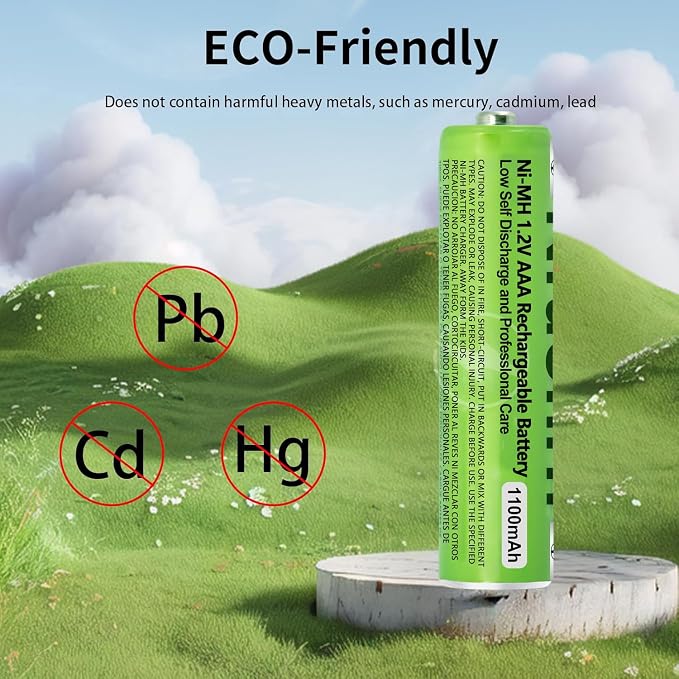 8 Pack NI-MH AAA Rechargeable Battery - Image 2