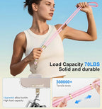 memumi 3 in 1 Universal Adjustable Phone Lanyard, Crossbody Neck Wrist Strap - Image 2