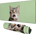 Large Mouse Pad A Surprised Cat Gaming Desk Pad Computer Keyboard Non-Slip by Unknown