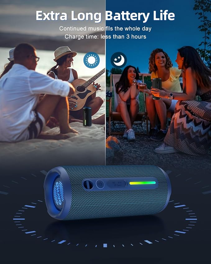 OHAYO Portable Bluetooth Speaker, IPX7 Waterproof Wireless Speaker - Image 7