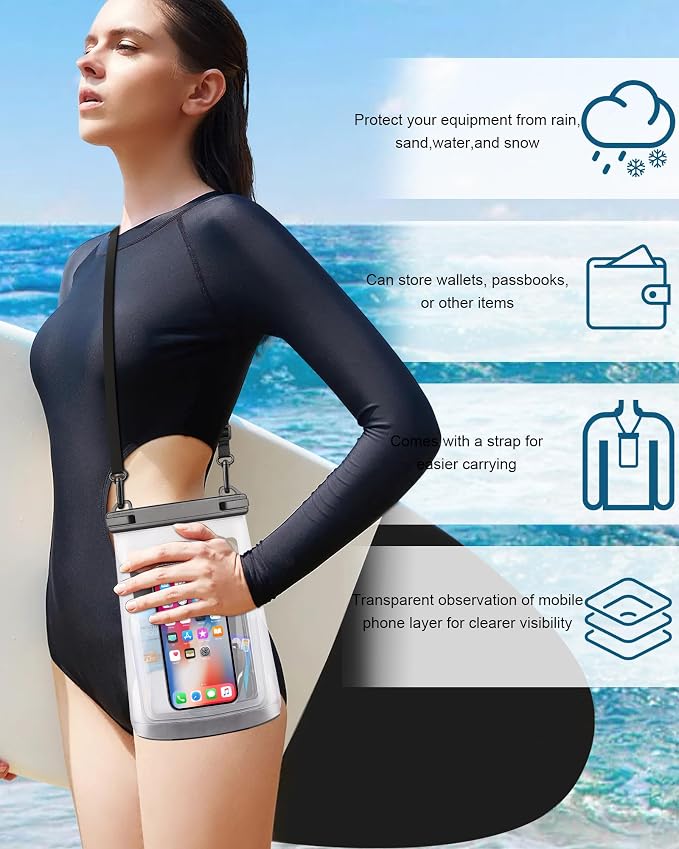 2L Waterproof Phone Pouch for iPhone 16 15 14 11 Pro Max & Galaxy S24 S21 - Image 7