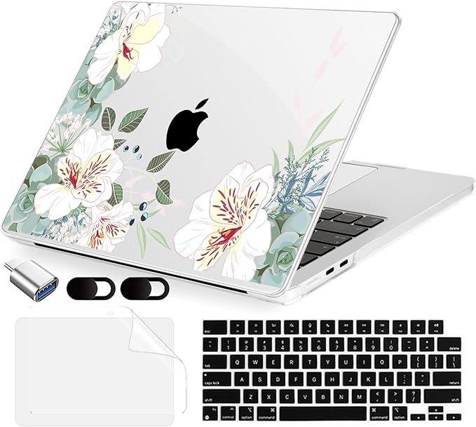 Compatible with MacBook Air 15 inch Case, M4 A3241/M3 A3114/M2 A2941, Hard Shell by MecBevia