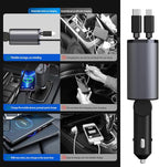 Retractable Car Charger，4 in1 Fast Car Phone Charger - Image 5