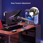 RGB Gaming Monitor-arm for Flat/Ultrawide/Curved Monitors 32 to 60 inch - Image 7