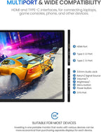 UPERFECT 24.5" Portable Gaming Monitor, 2K QHD 2560×1440, 165Hz USB-C, 144Hz - Image 7