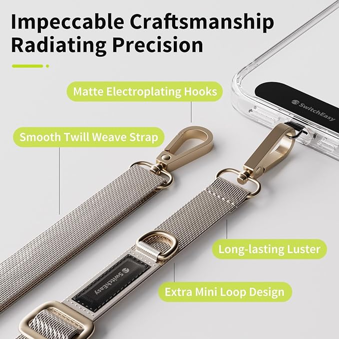 SWITCHEASY 20mm Adjustable Crossbody Phone Strap Compatible - Image 3