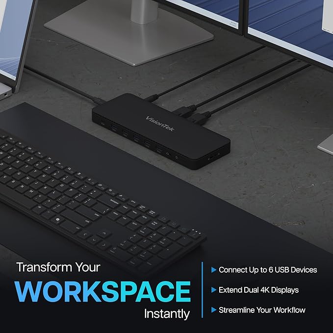 VisionTek VT4600DL Laptop Docking Station - Image 4