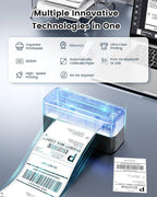 Phomemo Bluetooth Shipping Label Printer, 241BT 4X6 Wireless Thermal Printer - Image 3