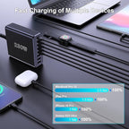 230W USB C Charging Station, Graaci Compact 8 Ports GaN Desktop Charger - Image 6