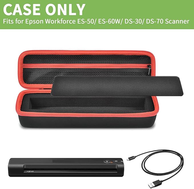 Case Compatible with Epson Workforce ES-50/ ES-60W/ ES-55R/ ES-65WR/ DS-30/ - Image 2