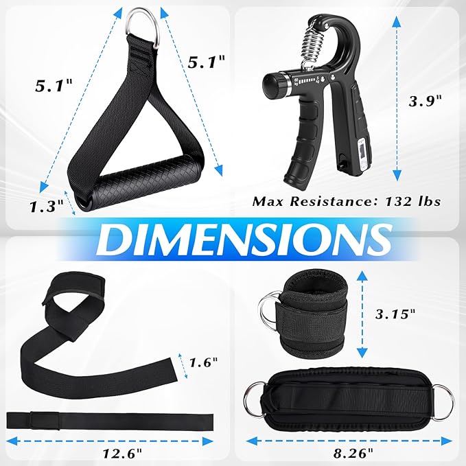 10-in-1 Cable Machine Attachments Set - Image 6