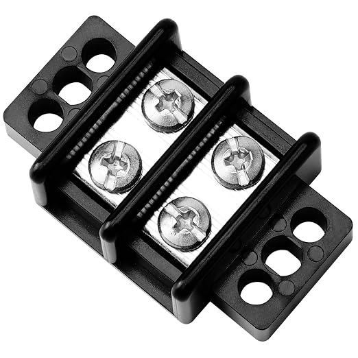 GLOSO Marine Terminal Blocks TBD Double Row Stainless 10-22 AWG Cu, 30A/600V- 1 by GLOSO