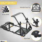 Marada Reinforced Stabilizing Racing Steering Wheel Cockpit Compatible - Image 5