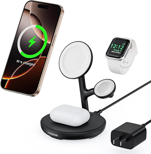 3 in 1 Magnetic Wireless Charger Stand by TRIBONE