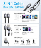 USB Type C to Lightning Cable Fast Charging - Image 2