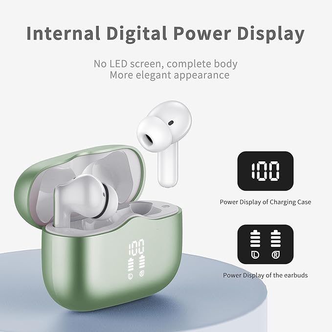 Wireless Earbuds, New Wireless Earphones HiFi Stereo Deep Bass 40H Playtime - Image 5